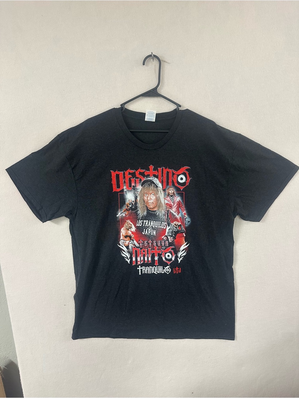 Tetsuya Naito Los Tranquilos T-Shirt Extra Large Pro Wrestling Crate Brand New